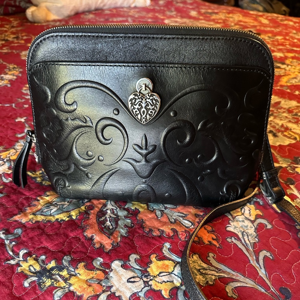 Brighton Alexa small leather purse Black EUC